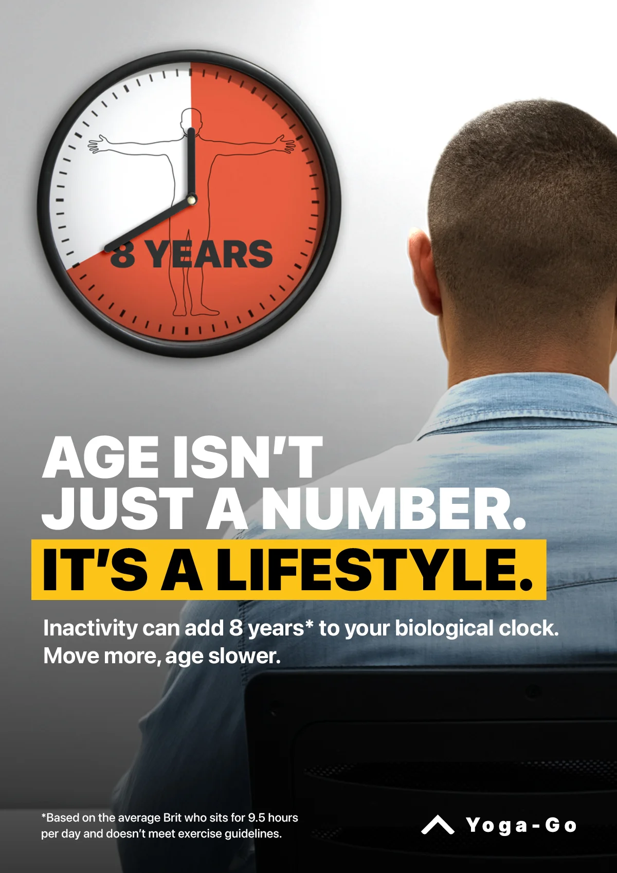 The more we sit, the older our bodies become