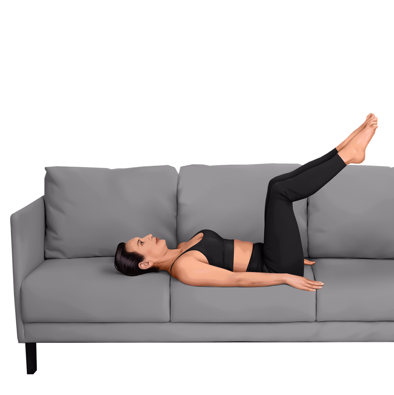 Sanfte Fitness mit Sofa-Yoga