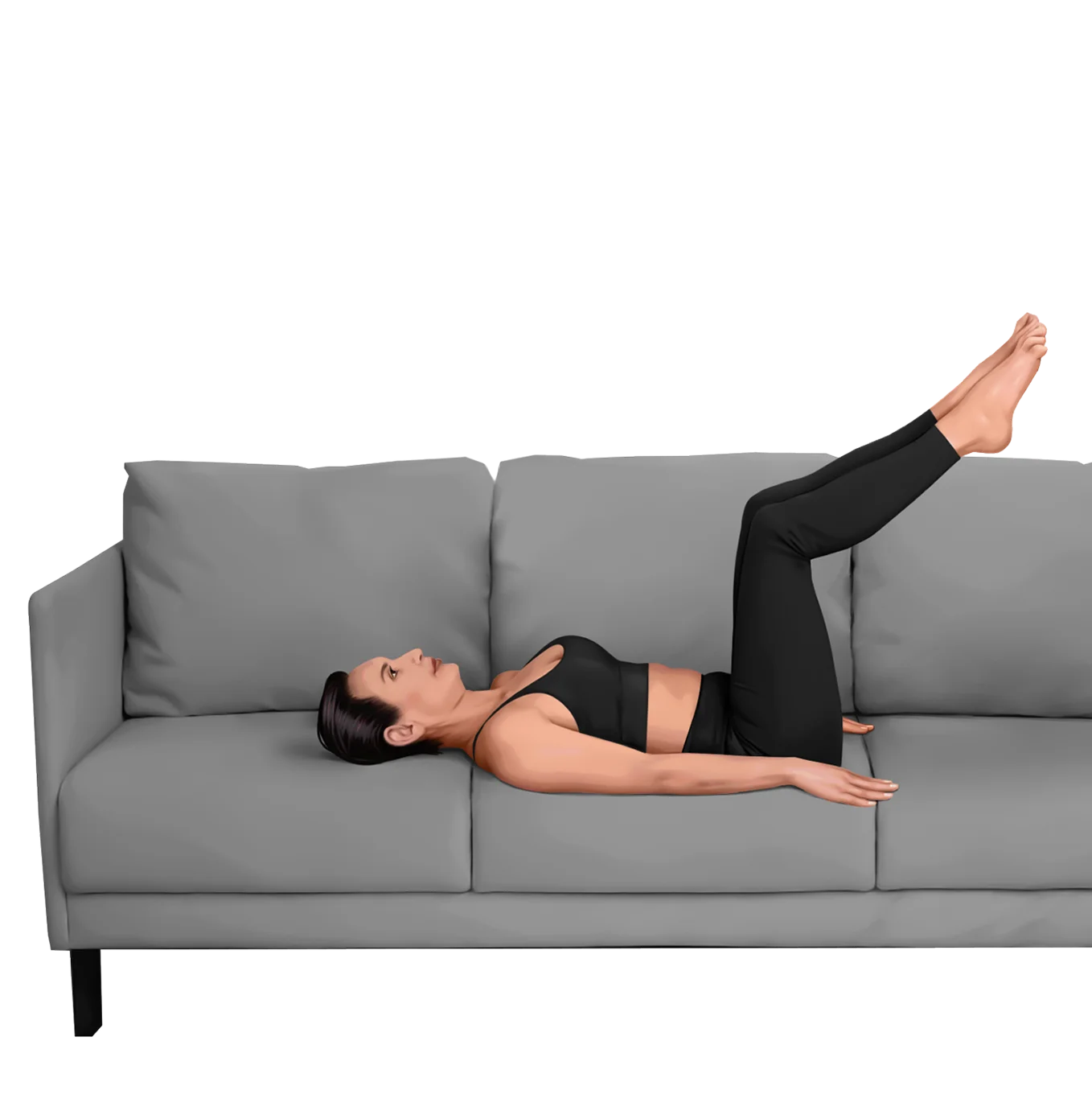 Descubra um treino leve com yoga no sofá
