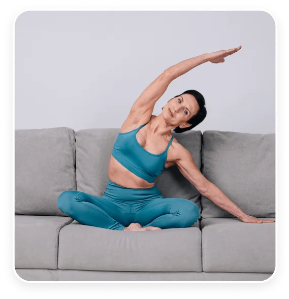 Yoga no sofá